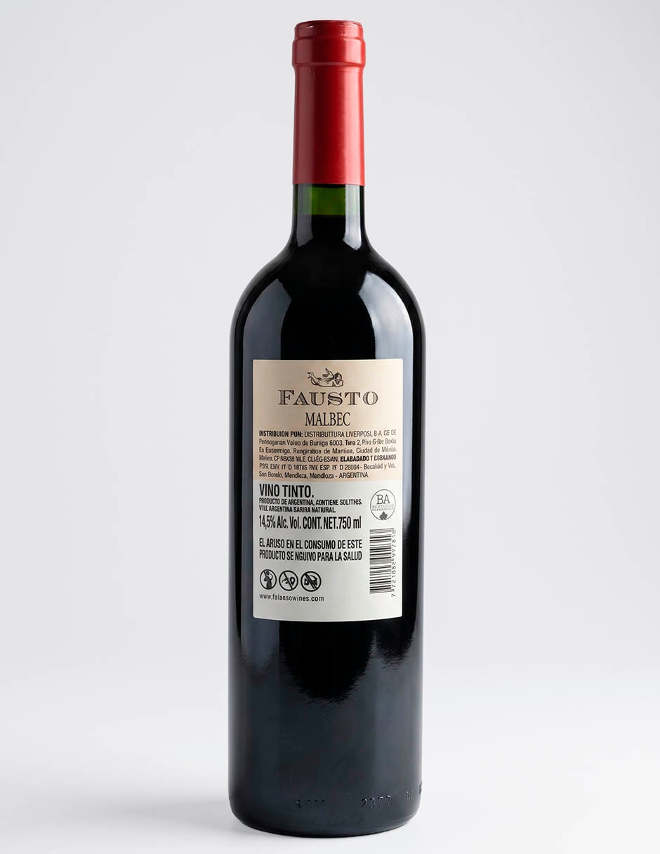 Vino tinto Old Vines malbec 750 ml Vino tinto Old Vines malbec 750 ml