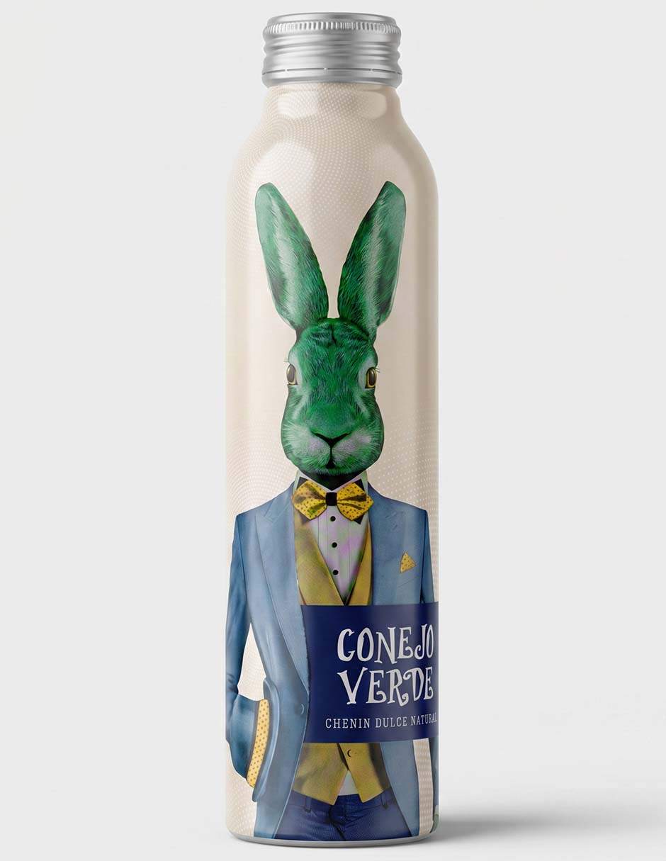Vino blanco chenin blanc Conejo Verde de Argentina 500 ml