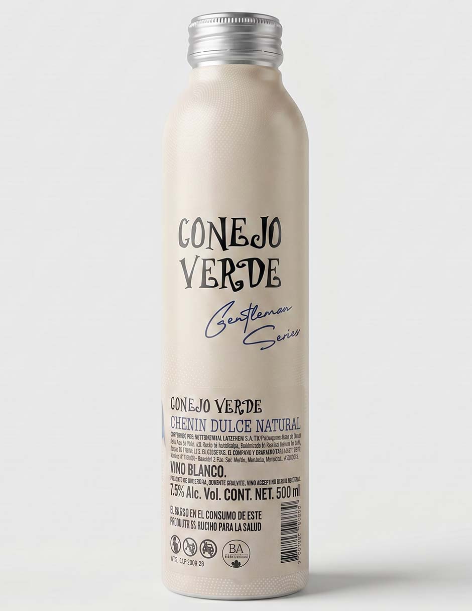 Vino blanco chenin blanc Conejo Verde de Argentina 500 ml