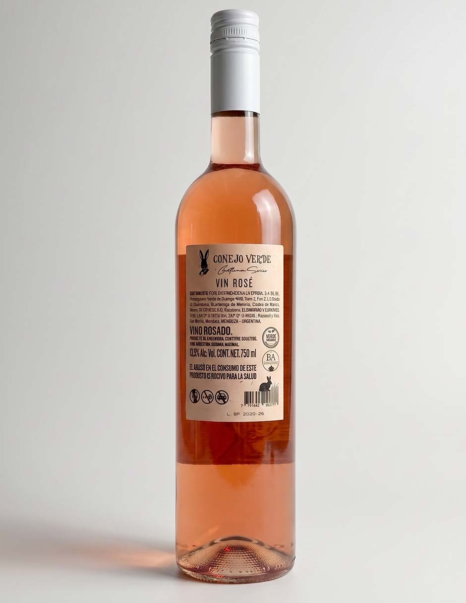 Vino rosado malbec Argentina 750 ml