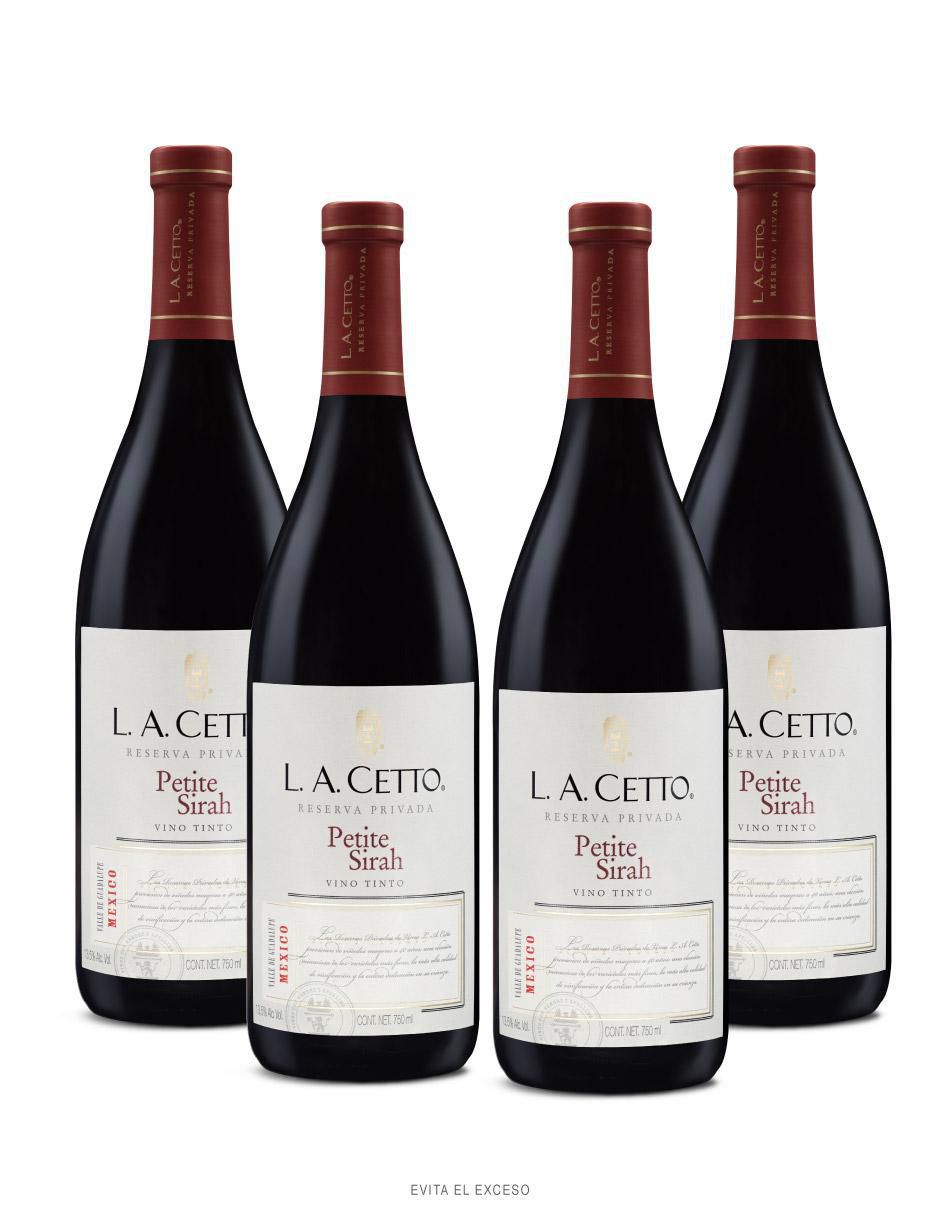 "vino tinto/set vino tinto" la cetto reserva privada petite sirah 750 ml