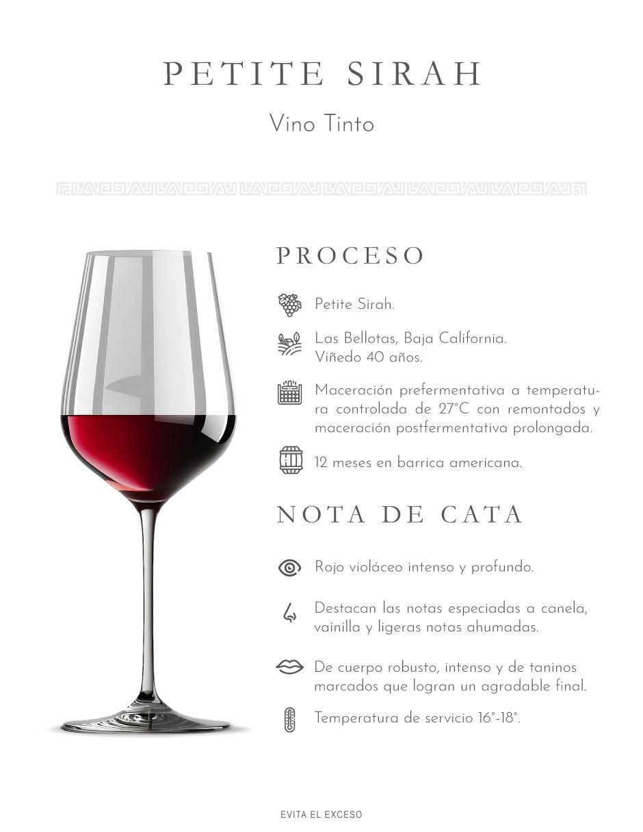 "vino tinto/set vino tinto" la cetto reserva privada petite sirah 750 ml