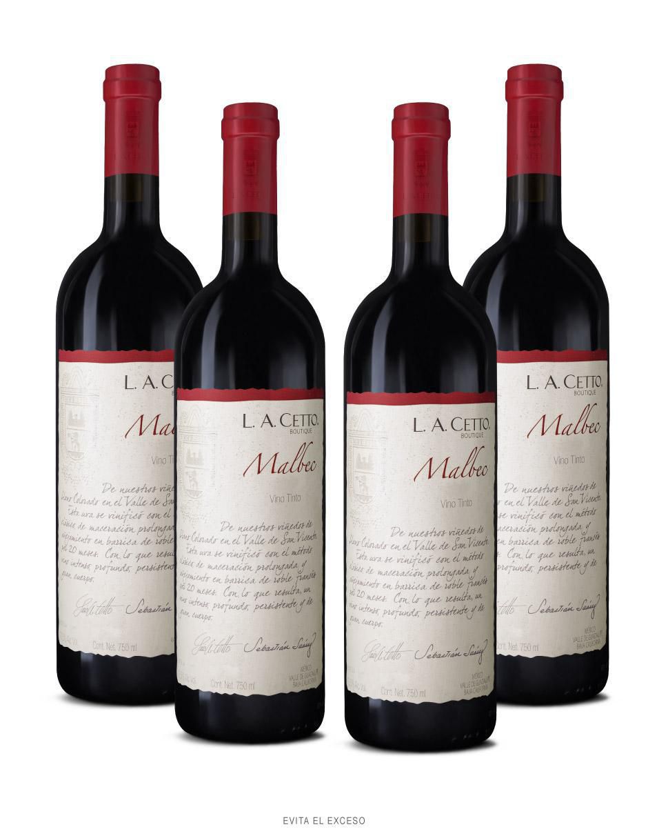 "vino tinto/set vino tinto" la cetto boutique malbec 750 ml