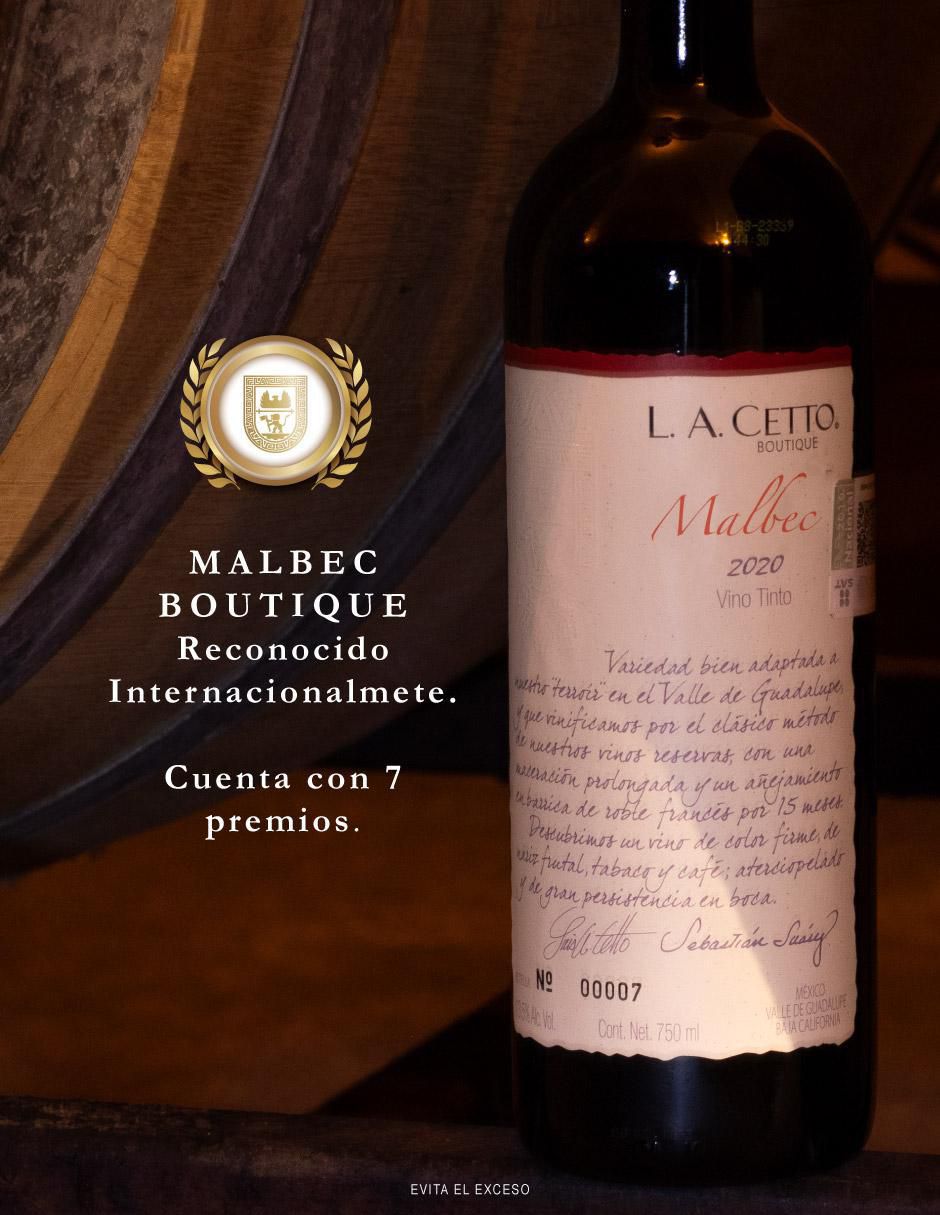 "vino tinto/set vino tinto" la cetto boutique malbec 750 ml