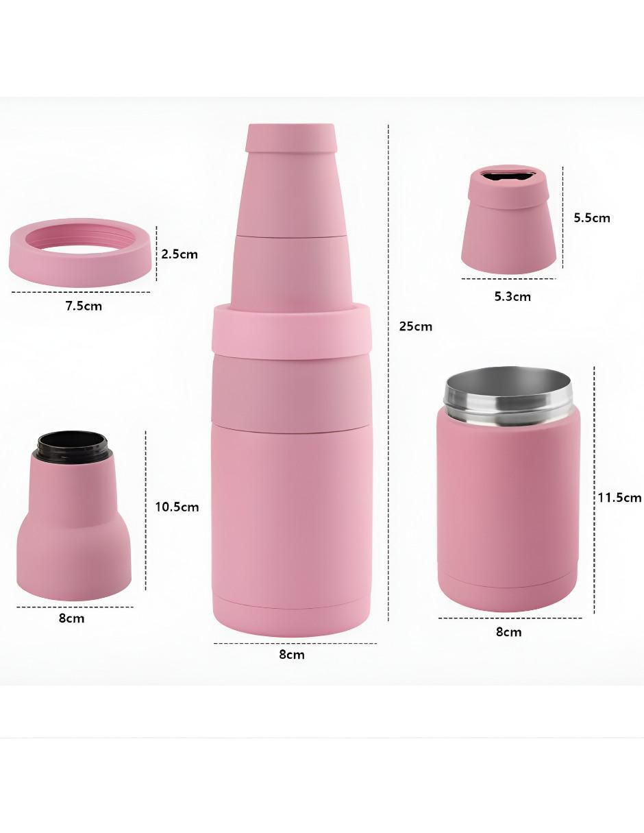 Termo para botella de acero inoxidable con tapa rosca 4