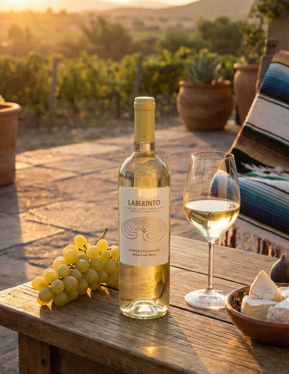 Vino blanco Gewürztraminer Laberinto México 750 ml