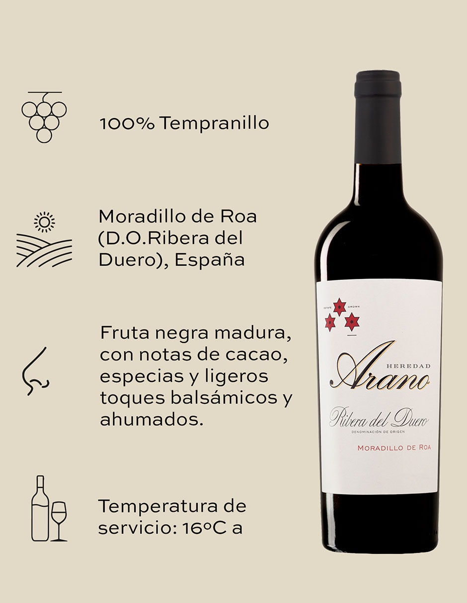 Vino tinto tempranillo Cune España 750 ml 3