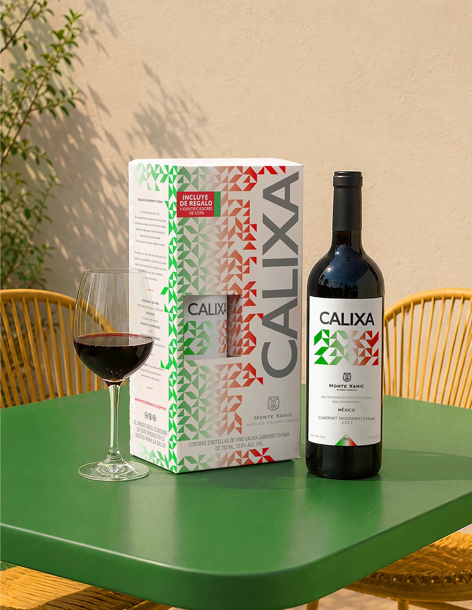 Vino tinto airen y palomino Calixa México 1.5 L