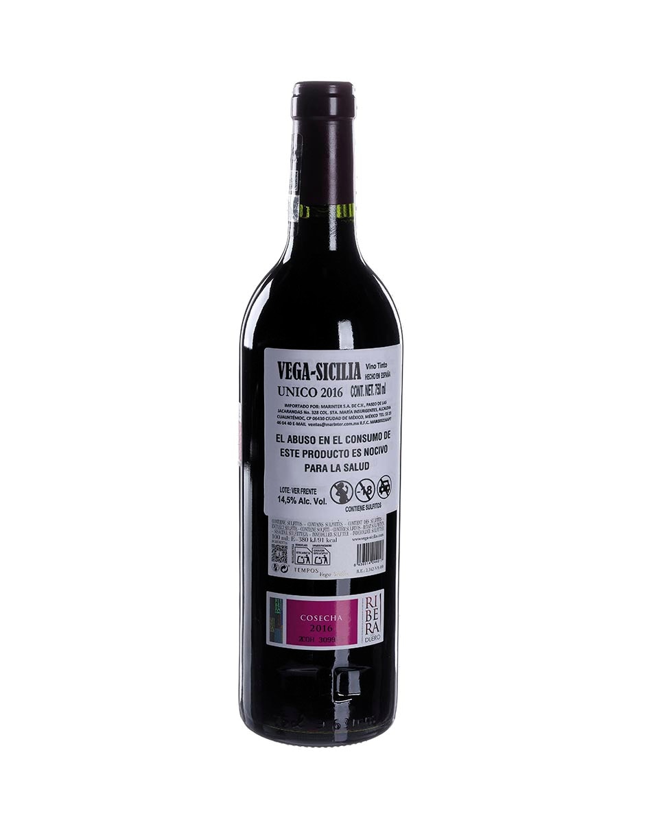 Vino tinto tempranillo España 750 ml
