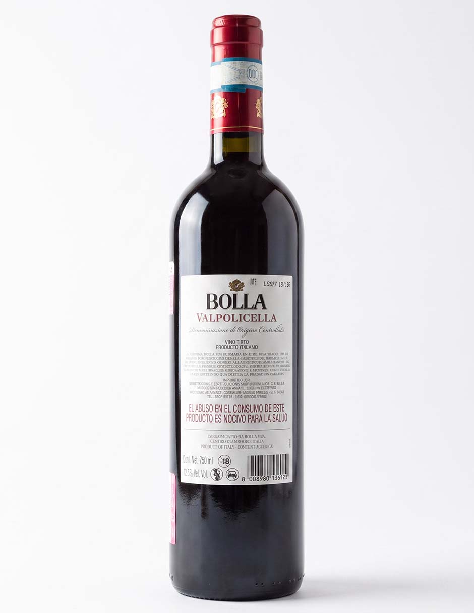 Vino tinto corvina Italia 750 ml
