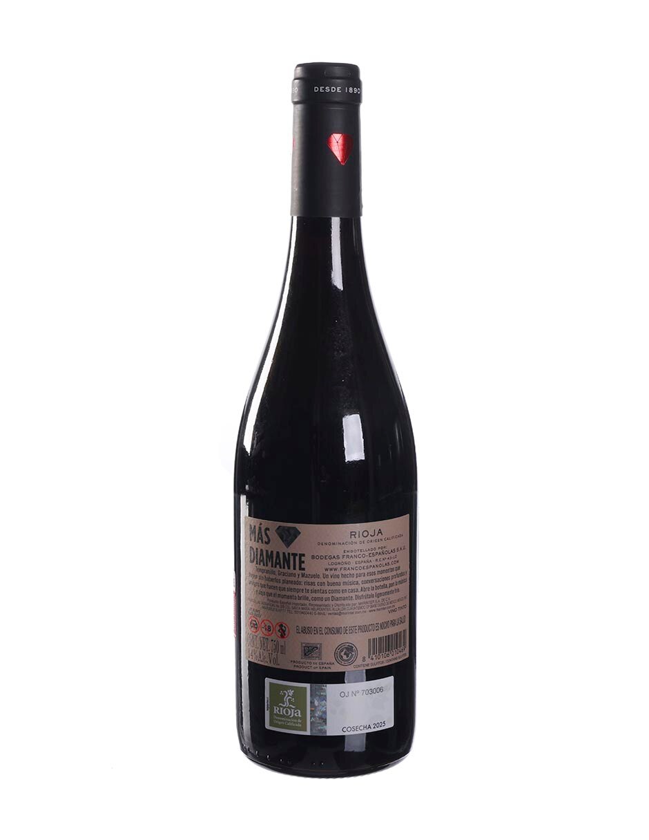 Vino tinto Tempranillo España de 750 ml 3