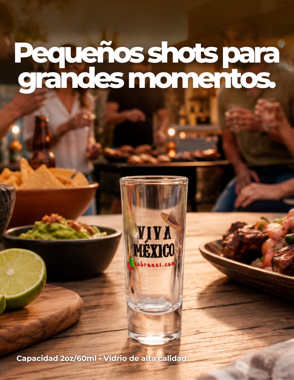 Kit tequilero de vidrio