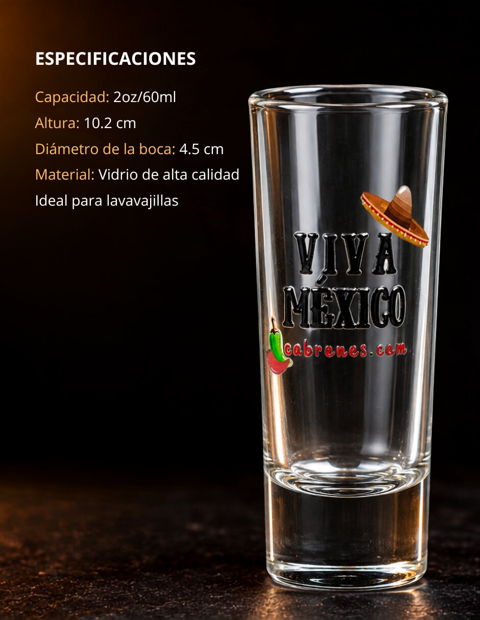 Kit tequilero de vidrio