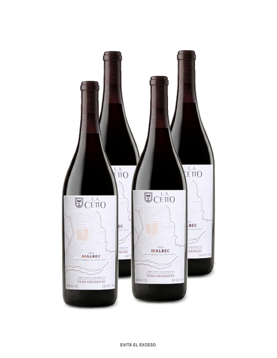 Set de vino tinto Malbec Uvas Orgánicas México