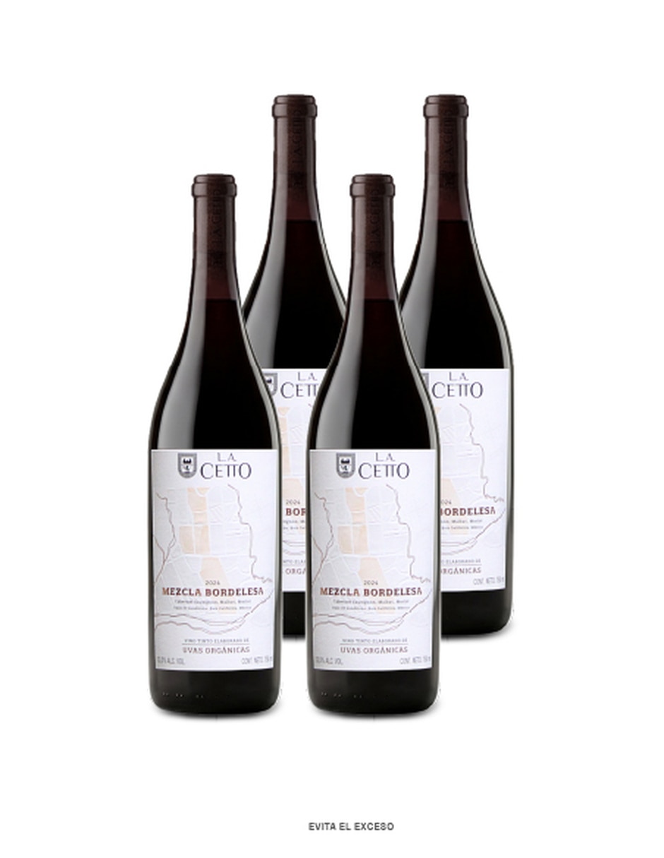Set de vino tinto Cabernet Sauvignon y Merlot Uvas Orgánicas México