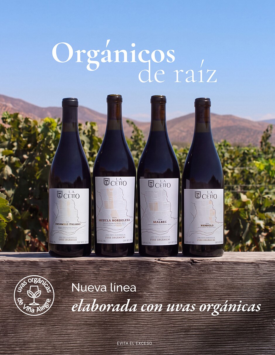 Set de vino tinto Varietal Uvas Orgánicas México 6