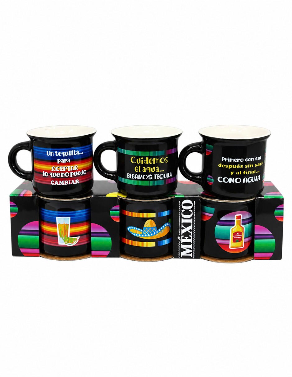 Kit tequilero de Porcelana 4