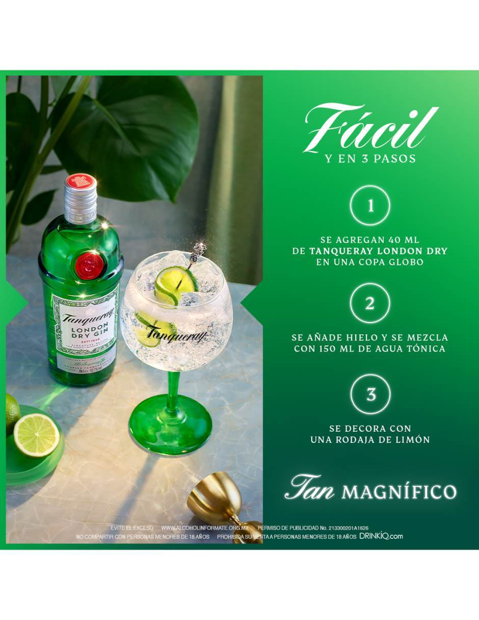 Ginebra Tanqueray London Dry 750 ml