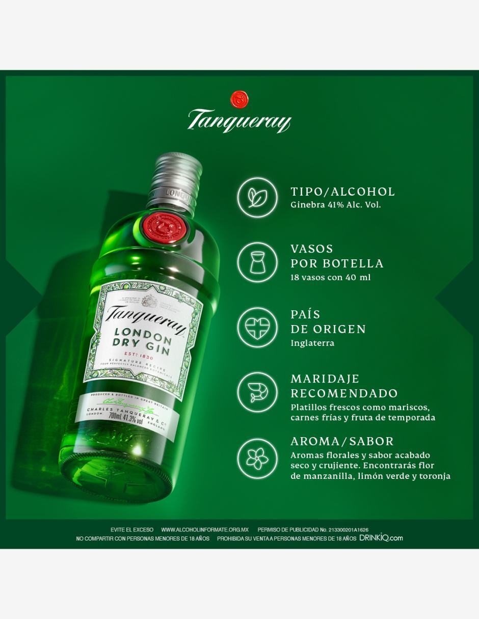Ginebra Tanqueray London Dry 750 ml