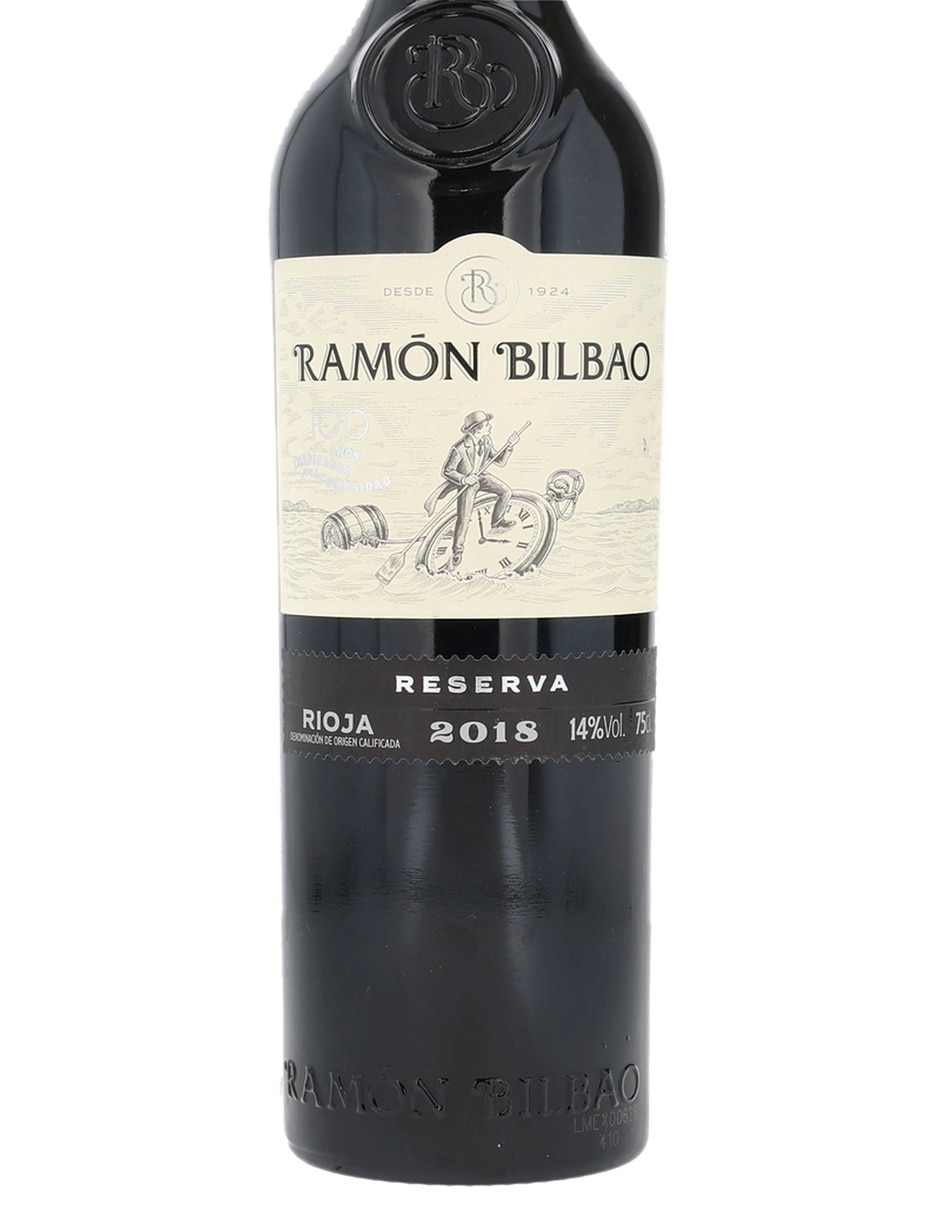 Vino tinto tempranillo Ramon Bilbao Reserva Rioja España 750 ml