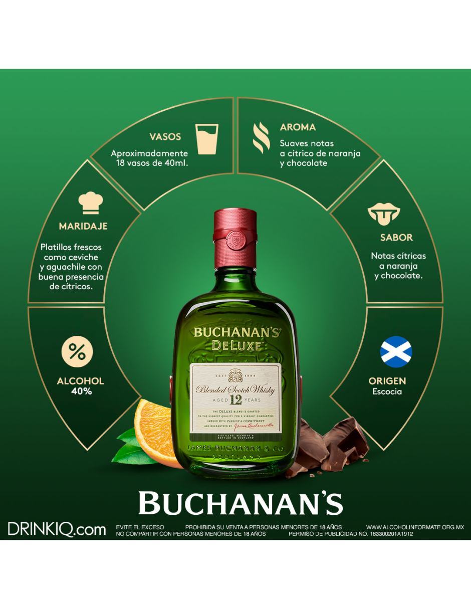 Whisky Scotch Buchanans Deluxe 12 Blended